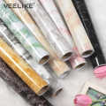 Self Adhesive Marble Design Furniture Stickers PVC Wallpaper Cabinets Gloss Film Vinyl - 60x200 cm. 