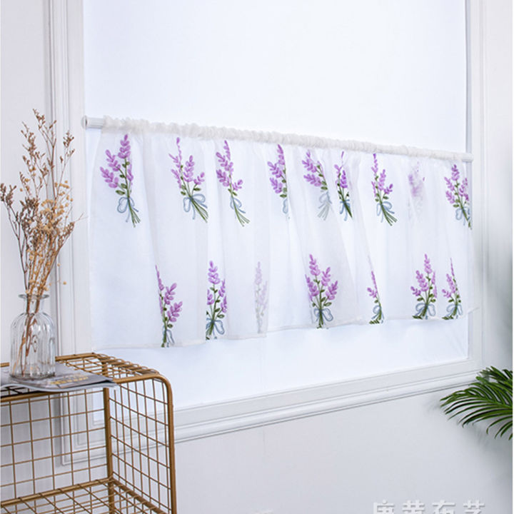 Yfashion%20Flower%20Embroidery%20Short%20Curtain%20Pastoral%20Shade%20Kitchen%20Curtains%20Half%20Curtain%20Short%20Panel%20Drapes%20-%20Image%205