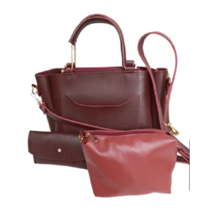 3 in 1 Handbag for Girls, Women, Ladies / Women High Quality Purse and Shoulder Handbag