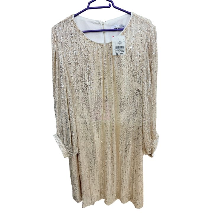 Social Dress Small Size 16 Party Cream Color Women's