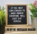 Wooden Message Letter Board for Home Decoration 10x10 and 12x12 Inches, Customizable Motivational Display. 