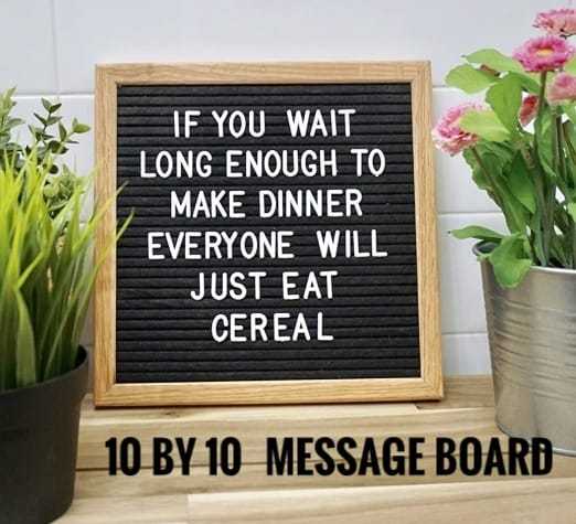 Wooden Message Letter Board for Home Decoration 10x10 and 12x12 Inches, Customizable Motivational Display