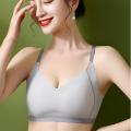 Women Seamless Latex Underwear Summer Thin Wireless Lingerie Push Up Sports Vest Bra. 