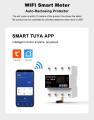 4P 100A Tuya WiFi Three Phase Smart Life Auto-Reclosing Over Under Voltage Protector Smart Meter Timer Switch Circuit Breaker. 