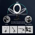【ZOSR】6/8/10 Inch Led Ring Light Round Lamp with Clip On Laptop Computer for Youtube Live Streaming Led Photography. 