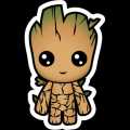 Marvel - Groot Vinyl Sticker (2 x 1 - inches) - Car Sticker - Laptop Sticker. 