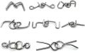 8Pcs/Set Metal Montessori Puzzle Wire IQ Mind Brain Teaser Puzzles Adults Interactive Game Reliever Educational Toys. 