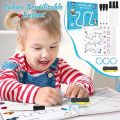 Magic Tracing Notebook, Preschool Educational Toys for Children Reusable Erasable Notebook Logic Thinking Training book, Coloring Images, Puzzles and Cognitive Games. 