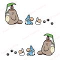 Fuwo Trading Car Stickers Naughty Cartoons Decor Motorcycle Decals My Neighbor Totoro with Oak Seeds Decorative Accessories PVC. 