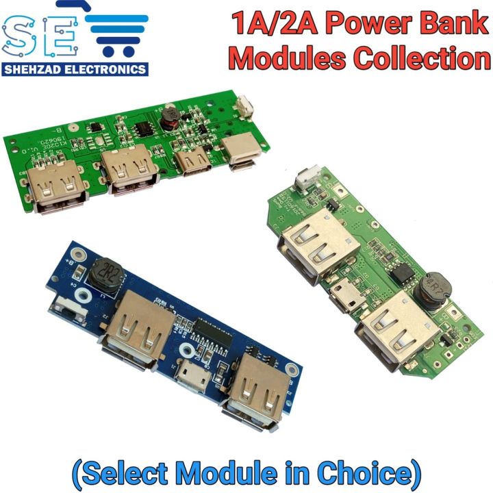 1A/2A 5V Single/Dual USB Power Bank Module 18650 Battery Charging Control Circuit