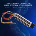Mini Dual 12 Level Indicator VU Meter Stereo Amplifier Board Adjustable Light Speed Board with Mode, DIY KITS. 