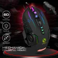 Professional RGB Wired 3600 DPI Competitive Gaming Mouse With Free Pad - 6 Programmable Buttons For Computer & Laptop. 