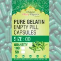 Pure Gelatin Empty Pills Capsule Shells Halal Powder & Herb Filling 500 pcs. 