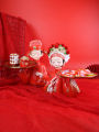 Pete cat couple creative ornaments porch key storage tray new wedding home living room room decoration knot. 