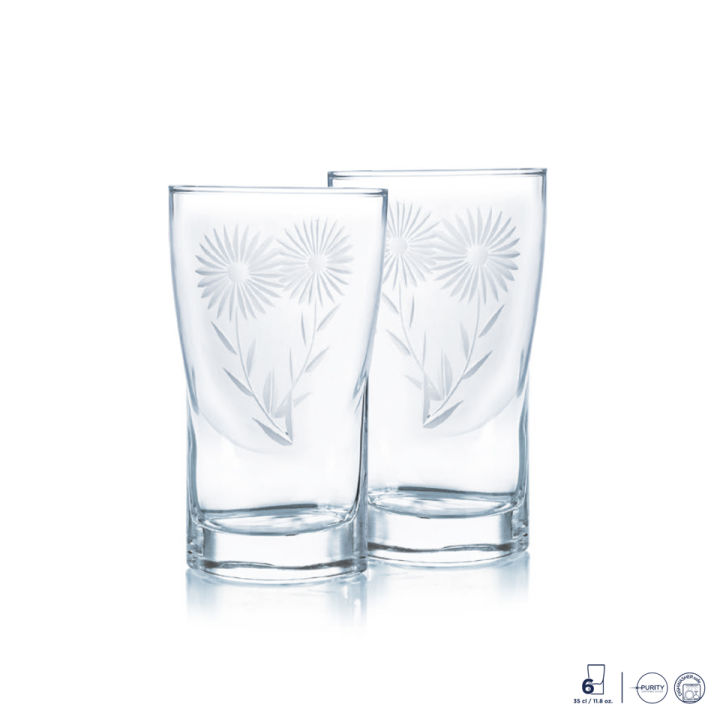 Luminarc 6pcs Structure Feliz 35cl Highball Water & Juice Glass Set