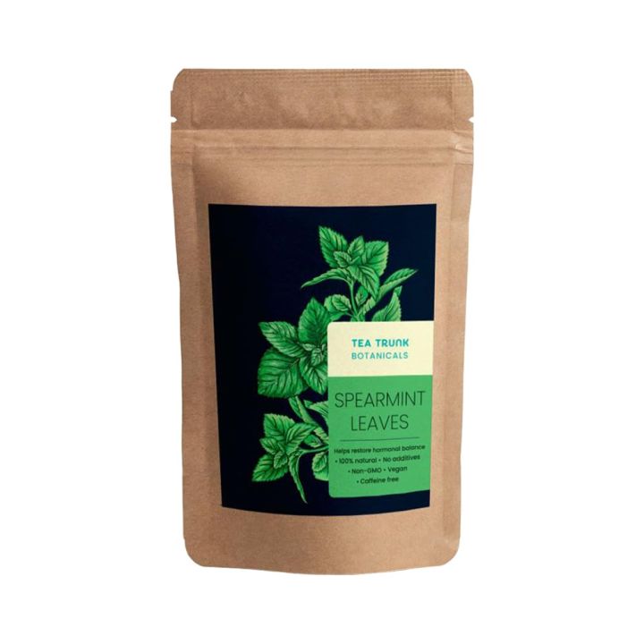 Tea Trunk Spearmint Leaves  50g| Natural | Calming Tea for Relaxation | Caffeine Free - 50 Grams