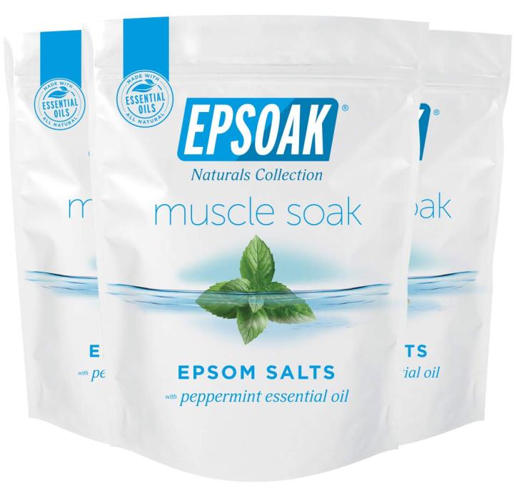 Epsoak Epsom Salt - Muscle Soak 1.5lbs. (Qty 3 x 500gm. Bags)