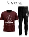 The Vintage Clothing - Men's Clothing Summer Breathable T-Shirt and Black Trouser Gym wear and comfortable - Summer Tracksuits For Men - Summer Tracksuit for Men - Summer Track Suits For Men - Track Suits for Boys  -Track Suit for boys - Tracksuit for boy. 