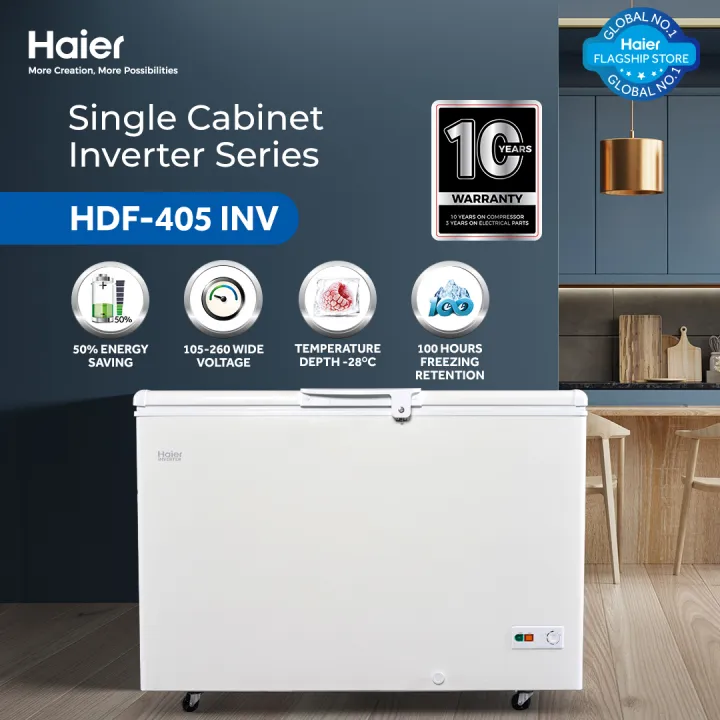 Haier%2014.31%20Cu%20Ft%20/%20Inverter%20/%20Single%20Door%20Series%20/%20HDF-405I%20(%20Inverter%20+%20Balanced%20Cooling%20+%20Super%20Freeze%20Function%20+%20Single%20Cabinet%20)%20Deep%20Freezer%20/%2010%20Years%20Warranty%20-%20Image%202