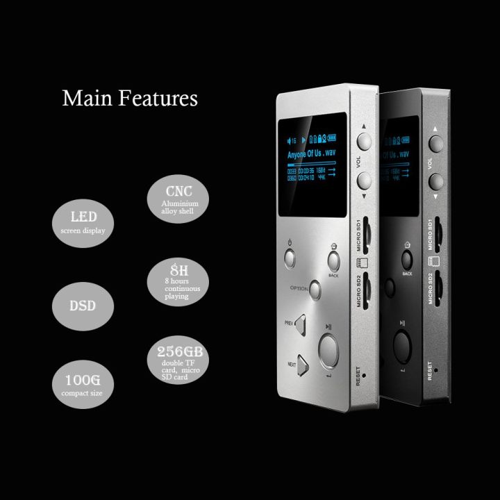XDUOO X3 Professional lossless music player hifi digital mp3 support DSD/APE/FLAC/WAVWMA/OGG/MP3 dual SD slot+ ORIGINAL UK ZONE STOCK