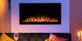 Electric Fireplace Black - Artifical Fireplace 48x18. 