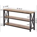 FATORRI Industrial Console Table for Entryway, Wood Sofa Table, Rustic Hallway Tables with 3-Tier Shelves for Living Room (55 Inch, Rustic Oak). can also be customized …. 