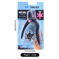 Nail Clipper for Acrylic Nails U Word False Tips Edge Cutter Trimmer Triple Cut with Measure Dial Manicure Scissors Tools. 