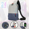 Crossbody 2 in 1 color  with multifunctional option, charging and handsfree port also available Pure Leather Quality. 