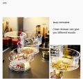 Acrylic Rotating Jewelry Organizer with Lid Transparent | Ear Rings & Necklace_Bracelets Holder | Rotating Makeup Organizer Jewellery organizer. 