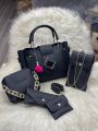 5 PIECE hand bag for girls, bags for girls, Bags for women BAG Luxury Brand 5 pcs/set Women's Cross Body & Shoulder Bag - Large Capacity Women Bag Ladies Leather Tote Fashion Shoulder Bags for Women 2024 with Wallet Bags for girls. 