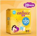 Embrace Sensitives Maxi Thick Sanitary Pads Long Trio Pack 28 Pads. 