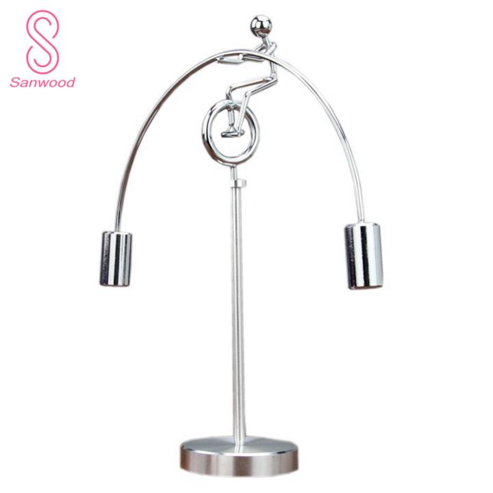 Balance Man Table Decoration Metal Balancing Rotating Little Man Physics Toy Home Office Decor Gift Buyers' Favorite Rotating Man Decoration