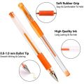 Glitter Gel Pen - Set of 7 multicolor Pens for Art & Craft, Permanent Gel Pen for Bling Writing, Highlight Glittering Gloss Wet Shine Effect for Painting. 