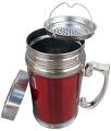 Multicolor Gentry Travel Stainless Steel Heated Thermos Cup Coffee Tea  Milk Mug Drink Flask With Cover Lid  and Strainer 420ML. 