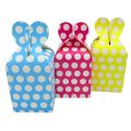Multicolors Polka Dot Goody Box - 7 Inch By 4 Inch - Multi Color - Pack Of 11 Goody Boxes. 