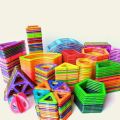 Magnetic Designer Toy Kids Educational Toys Plastic Creative Bricks Enlighten Magnetic Building Blocks. 