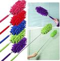 extendable Feather Duster Telescopic Retractable Pole Handle Magic electrostatic Microfiber Bendable Head telescoping Fan Wall Washable dusters for Cleaning. 