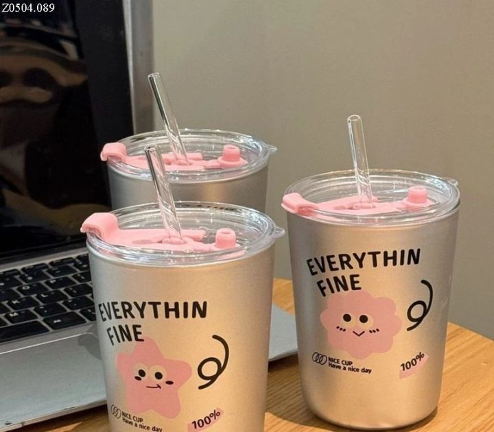 2%20Way%20Drinking%20HOHO%20Aesthetic%20Glass%20Cup''%20Straw%20Tumbler%20Glass%20Drinking%20Bottle%20350ml%20Coffee%20Tumbler,%20Leak-Proof%20Travel%20Cup%20-%20Image%207