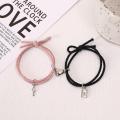 New 2025 Simple Keys Lock Love Ion Absorption Secondary Magnetic  Lovers Couple Rope Bracelets Gifts. 