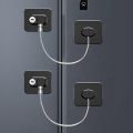 1 pc Fridge Locks with Key No Drilling for Kids and Pets, Suitable for Refrigerators, Washing Machines, Cabinets, Toilets. 