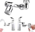 Faucet Robotic Arm Faucet 360 1080°| Universal Rotation Faucet Extension| Splash-proof Faucet| Mechanical Arm Faucet |Water Nozzle Faucet| Adaptor Kitchen Tap with 2 Water Outlet Modes for Face Washing Gargle Hair Washing| SJR Collections. 