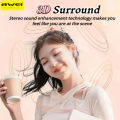 Awei T90 ENC Bluetooth Earphone In Ear/Half In Ear Freedom To Switch Noise Cancelling Earbuds 300 Hours Long Standby Time Low Latency Gaming Earbuds. 