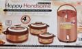 Set of Assorted Color Hot Pot Food Storage Containers With Cooler. 
