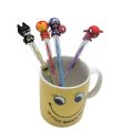 Pack of 2 Bullet Pencils | Sika Pencil | Clutch Pencil | Stylish Pencils with game top for Kids. 