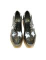 Metallic Patent Leather Sneakers For Women. 