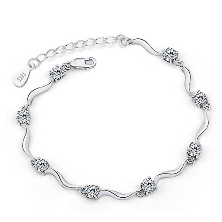 Trendy%20Silver%20Zircon%20Crystal%20Bracelet%20Love%20Vintage%20Fine%20Jewelry%20-%20Image%203