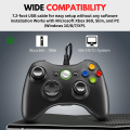 Xbox 360 Gamming Wired Controller with Vibration Feedback, Wired Reliability ,USB Interface Gamepad - by Unique Mall.. 