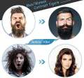 Men Quick Beard Straightener Styler Comb Multifunctional Hair Curling Curler Show Cap Tool Electric Hair Styler for Men Hair Styling Brush. 