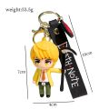 Death Note Keychain Anime L Ryuuku Ryuk Lanyard Key Rings 3D Doll Figure Key Buckles Props Bag Accessories Jewelry Friends Gift. 