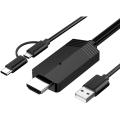MiraScreen USB to HDMI Cable for Android Phone Tablet to TV, 1080P. 